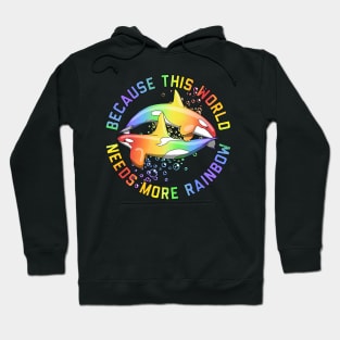 More Rainbow Orca Hoodie